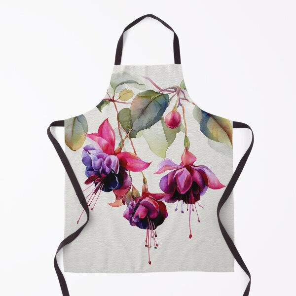 Item preview, Fuchsia 'Dark Eyes' in Wabi-Sabi Watercolor #5 designed and sold by Helios Be. Lavsh.