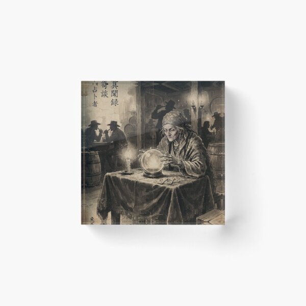 Item preview, The Western Fortune Teller's Prophecy Sumi-e Ink Wash designed and sold by DuckOddity.