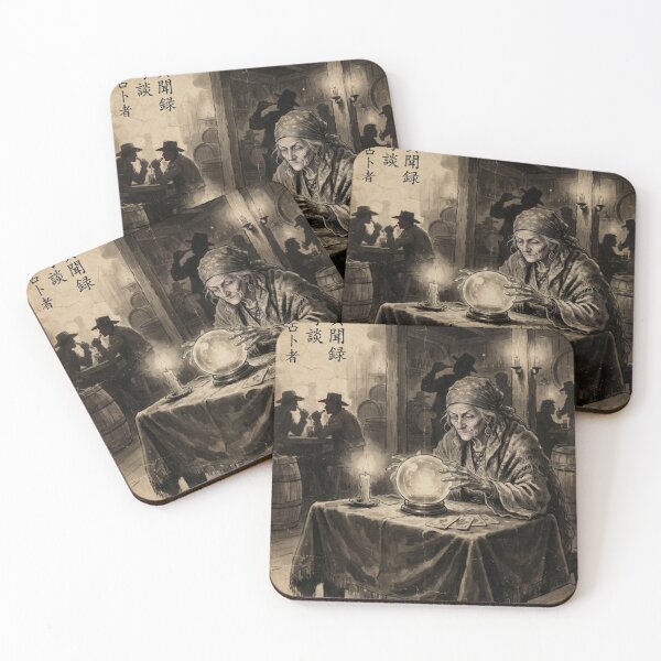 Item preview, The Western Fortune Teller's Prophecy Sumi-e Ink Wash designed and sold by DuckOddity.