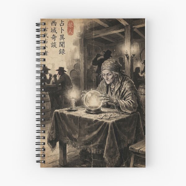 Item preview, The Western Fortune Teller's Prophecy Sumi-e Ink Wash designed and sold by DuckOddity.