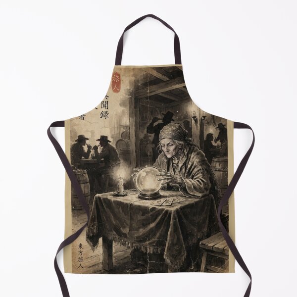 Item preview, The Western Fortune Teller's Prophecy Sumi-e Ink Wash designed and sold by DuckOddity.