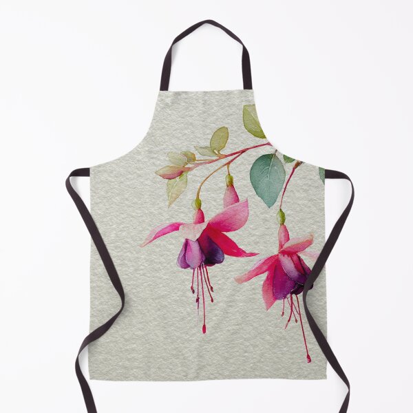 Item preview, Fuchsia 'Dark Eyes' in Wabi-Sabi Watercolor #6 designed and sold by Helios Be. Lavsh.