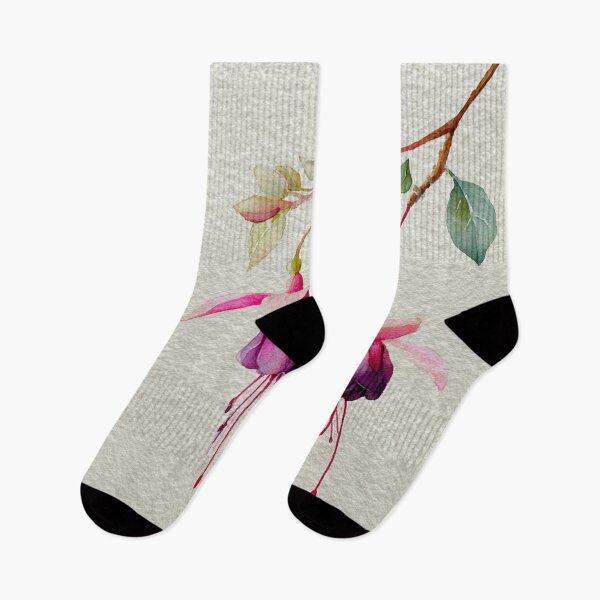 Item preview, Fuchsia 'Dark Eyes' in Wabi-Sabi Watercolor #6 designed and sold by Helios Be. Lavsh.