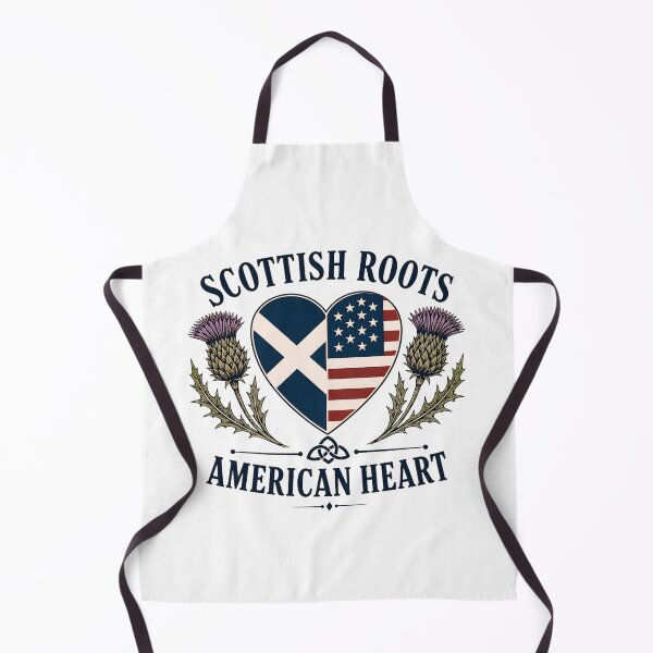 Item preview, Scottish Roots American Heart Vintage Heritage Pride Gift designed and sold by ArcanePrintsxo.