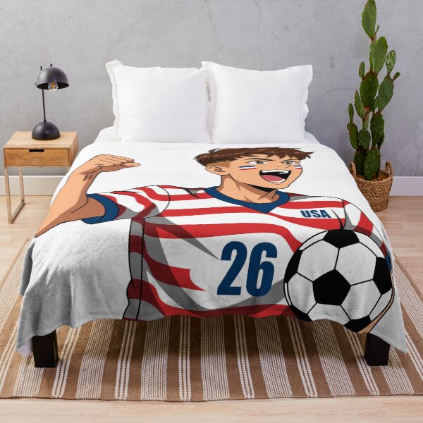 Item preview, Anime Soccer Player Cheering USA Team Boy designed and sold by Anne97s.