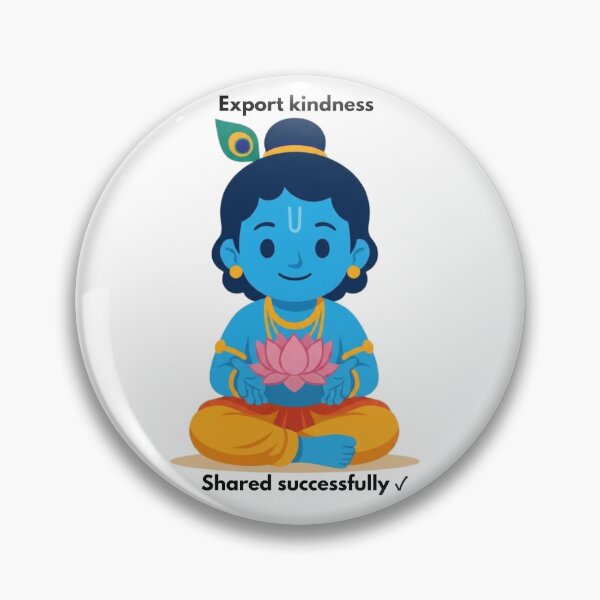 Item preview, export kindness | Developer Sticker | Tech Humor & Spirituality designed and sold by BhaktiByte.