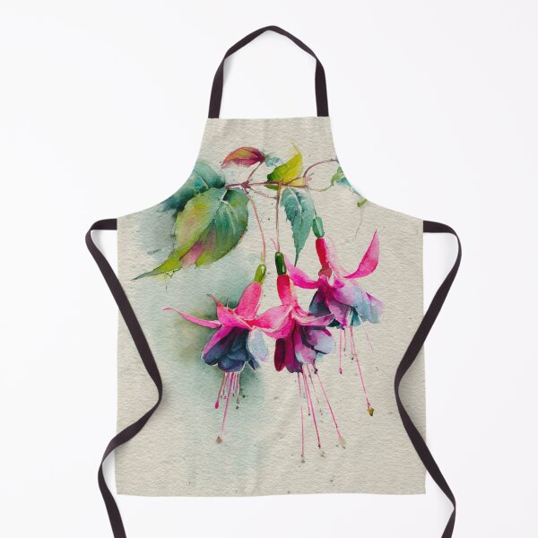 Item preview, Fuchsia 'Dark Eyes' in Wabi-Sabi Watercolor #7 designed and sold by Helios Be. Lavsh.