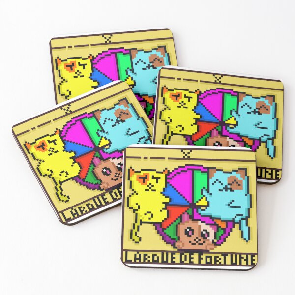 Item preview, Wheel of Fortune Tarot Card Cat Pixel Art designed and sold by RetroRlx.