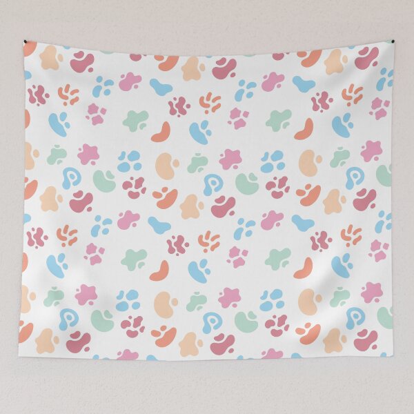 Item preview, Abstract seamless pattern with fluid organic shapes in spring colors designed and sold by AlicinaM.