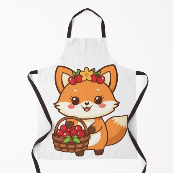 Item preview, Cute Cherry Fox Kawaii Sticker | Adorable Chibi Fox with Cherries designed and sold by Stylestickers55.