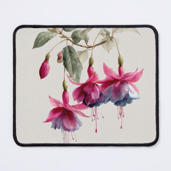 Item preview, Fuchsia 'Dark Eyes' in Wabi-Sabi Watercolor #8 designed and sold by Helios Be. Lavsh.