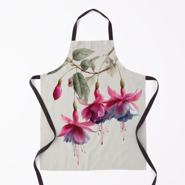 Item preview, Fuchsia 'Dark Eyes' in Wabi-Sabi Watercolor #8 designed and sold by Helios Be. Lavsh.