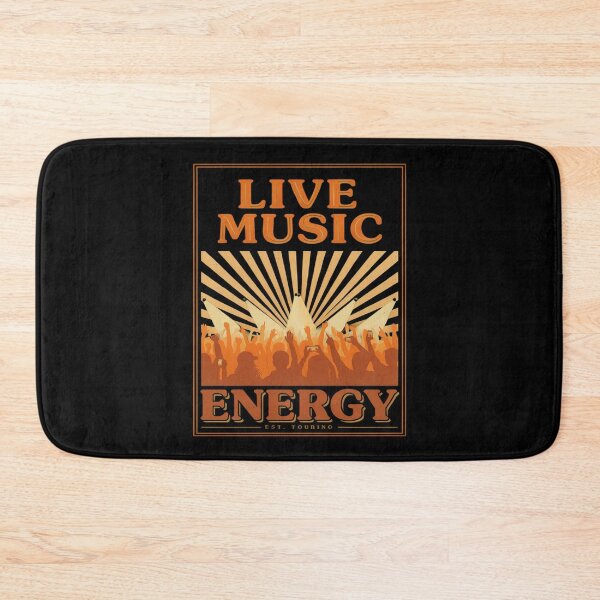 Item preview, "Live Music Energy – Vintage Concert Crowd Tour Poster Design designed and sold by Midnight Veil Designs.