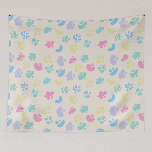 Item preview, Abstract seamless pattern with fluid organic shapes in spring colors designed and sold by AlicinaM.