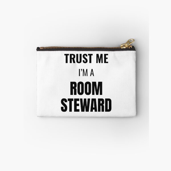 Item preview, Trust Me I'm a Room Steward (Black) designed and sold by ShipCrewNation.