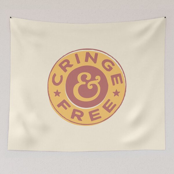 Item preview, Cringe & Free | retro badge design | 02 designed and sold by MamSelle.