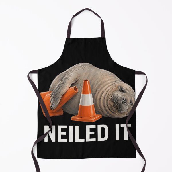 Item preview, Neiled It Neil The Seal Cute Elephant Seal With Traffic Cone designed and sold by haitrieuic96.