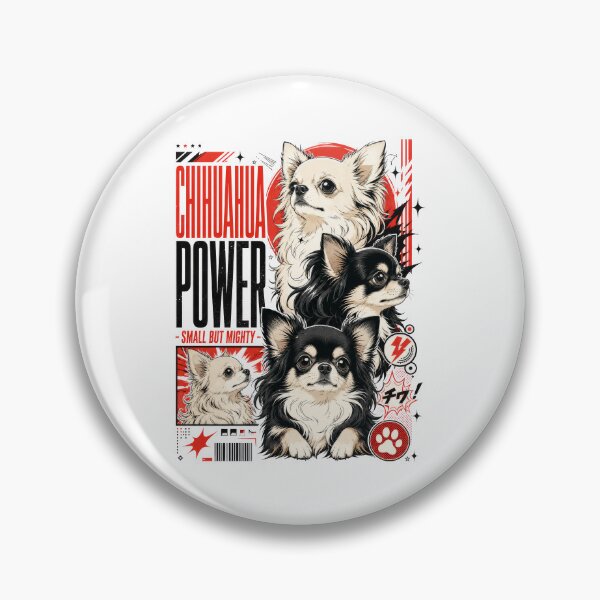 Item preview, Chihuahua Power Small But Mighty Urban Kawaii Dog designed and sold by AntiqueImages.