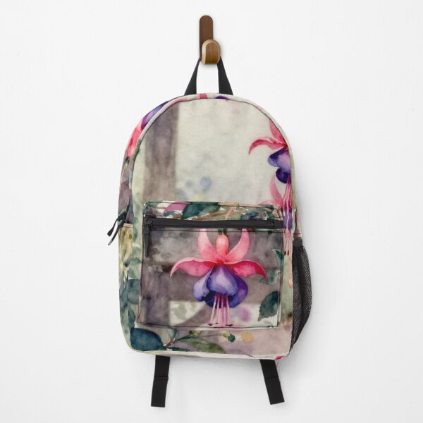Item preview, Fuchsia 'Dark Eyes' in Wabi-Sabi Watercolor #9 designed and sold by Helios Be. Lavsh.