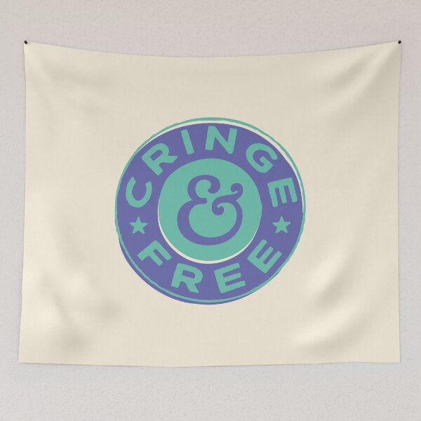 Item preview, Cringe & Free | retro badge design | 03 designed and sold by MamSelle.