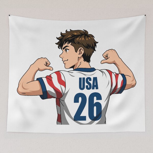 Item preview, Anime USA Soccer Player Number 26 Jersey Back designed and sold by Anne97s.