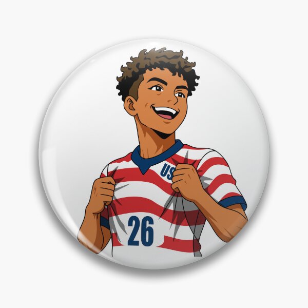 Item preview, Passionate Anime USA Soccer Fan Holding Jersey Chest designed and sold by Anne97s.