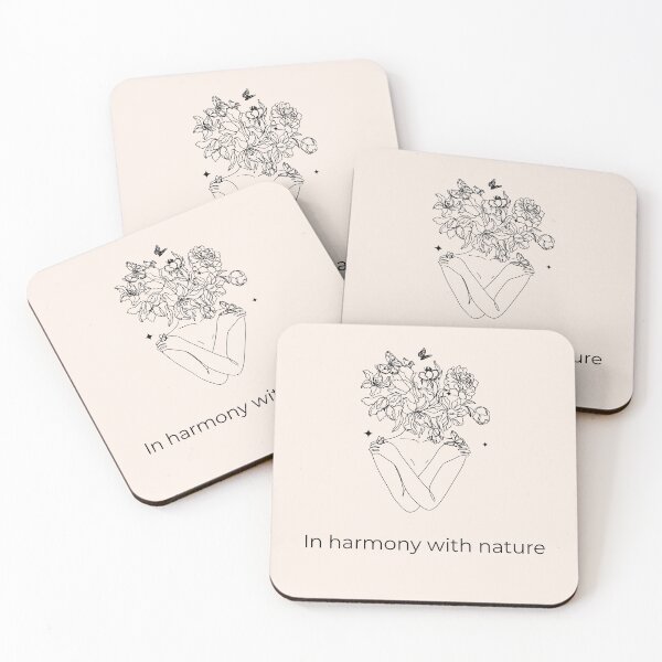 Item preview, In harmony with nature - Minimalist Flower Woman designed and sold by PaniKoszulkaD.