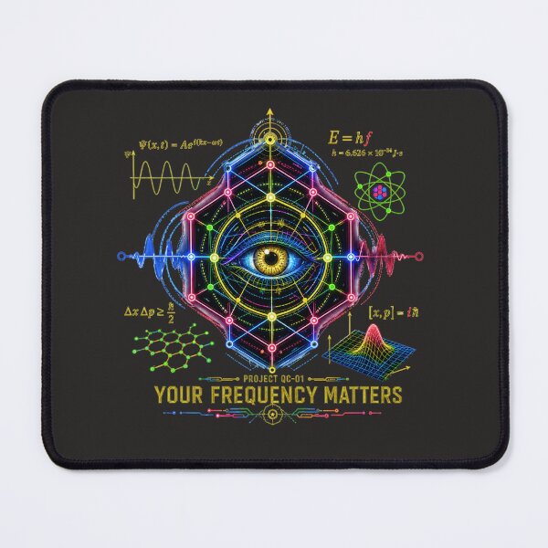 Item preview, Your Frequency Matters | Quantum Eye Geometric Physics T-Shirt designed and sold by Aimetoi.