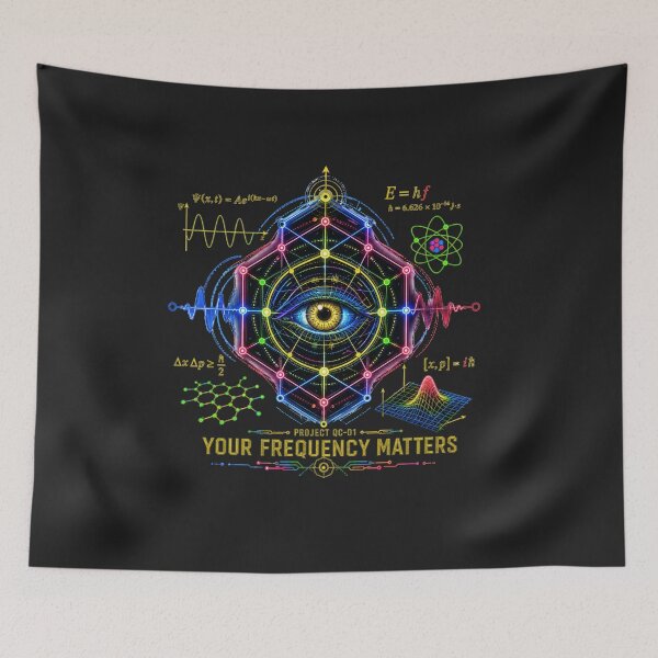 Item preview, Your Frequency Matters | Quantum Eye Geometric Physics T-Shirt designed and sold by Aimetoi.
