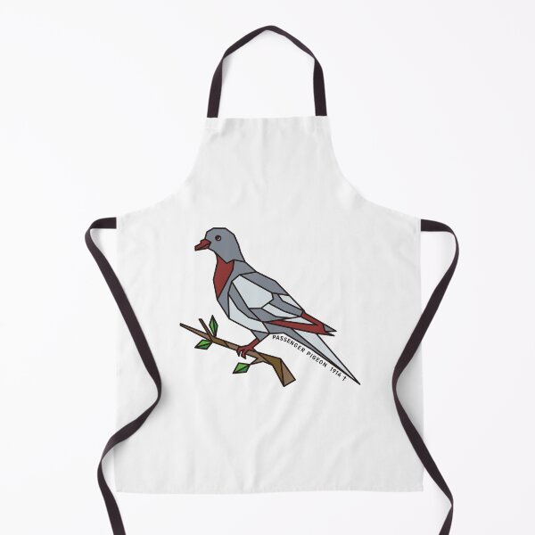 Item preview, Geometric Passenger Pigeon - Brick Red Accent designed and sold by AnimalsKnowAll.