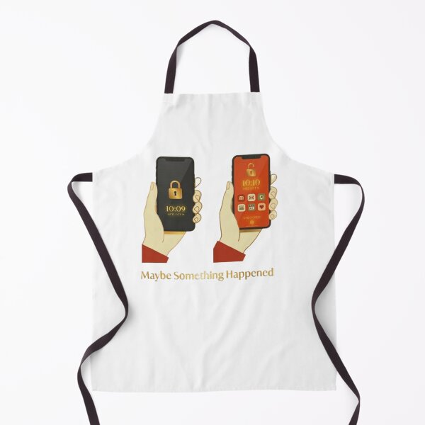 Item preview, Maybe Something Happened Funny Phone Addiction Checking Screen Illustration designed and sold by Northern Glow Art.