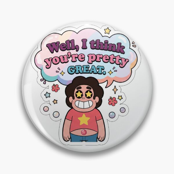 Item preview, Steven Universe Pretty Great Star Eyes Quote designed and sold by 0Zetgest.