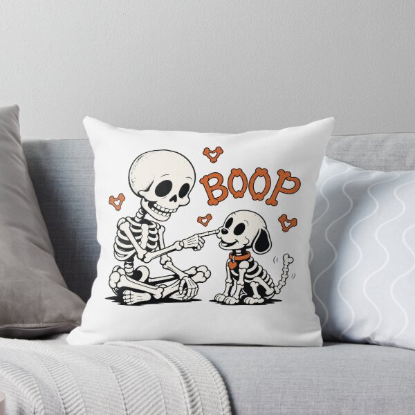 Item preview, Skeleton Dog Boop Funny Halloween Girl Men Women designed and sold by clothesy7.