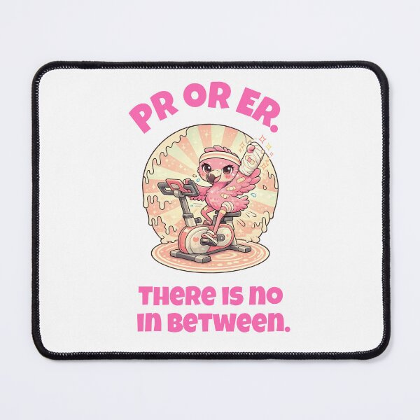 Item preview, Injured Flamingo Spinning Bike Gym Humor Design designed and sold by CrtclMess.