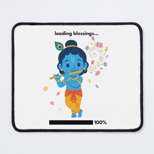 Item preview, Loading Blessings | Developer Sticker | Tech Humor & Positivity designed and sold by BhaktiByte.