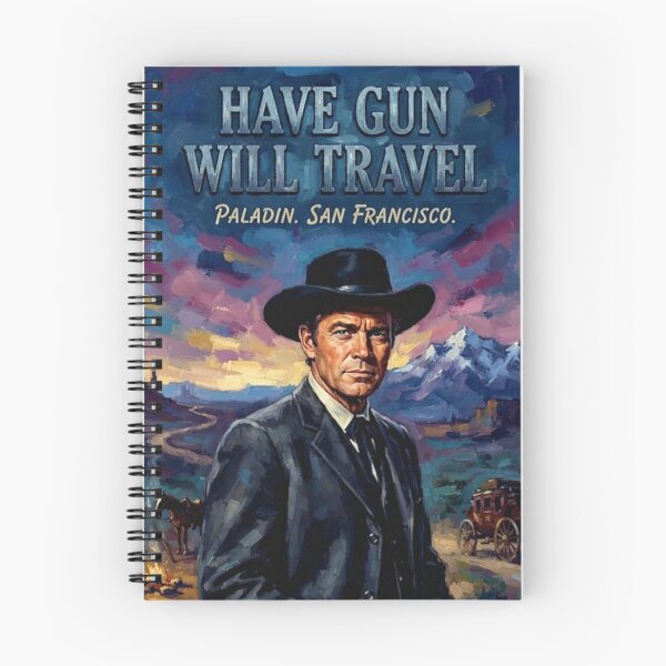 Item preview, Have Gun Will Travel Retro Western Paladin San Francisco Knight Errant Tribute Art TV Show Poster designed and sold by Art's Diner.
