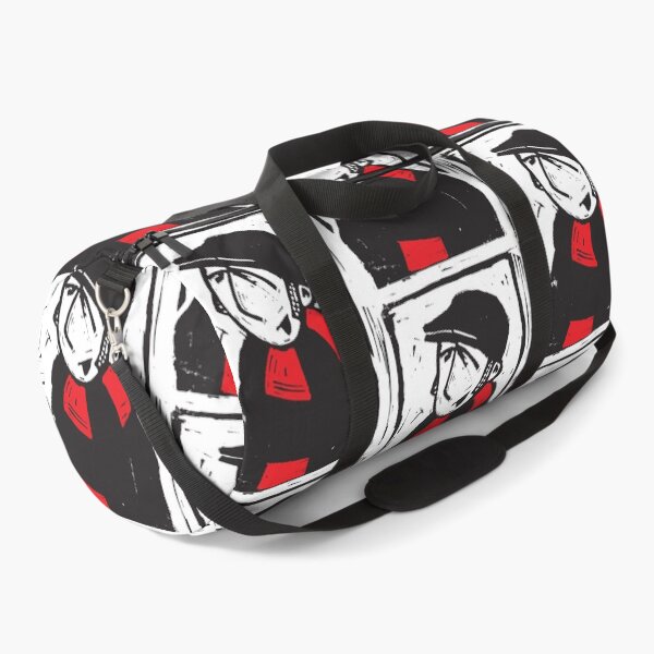Item preview, Classic Football Fan Illustration | Retro Terrace Supporter | Black & Red Scarf - Lino designed and sold by GWARTGB.