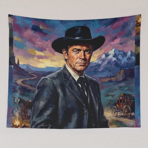 Item preview, Have Gun Will Travel Retro Western Paladin San Francisco Knight Errant Tribute Art TV Show Poster designed and sold by Art's Diner.