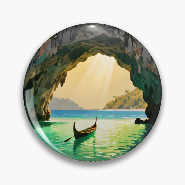 Item preview, Emerald Cave - Thailand Retro Sunset Collection designed and sold by Spirit of Siam.