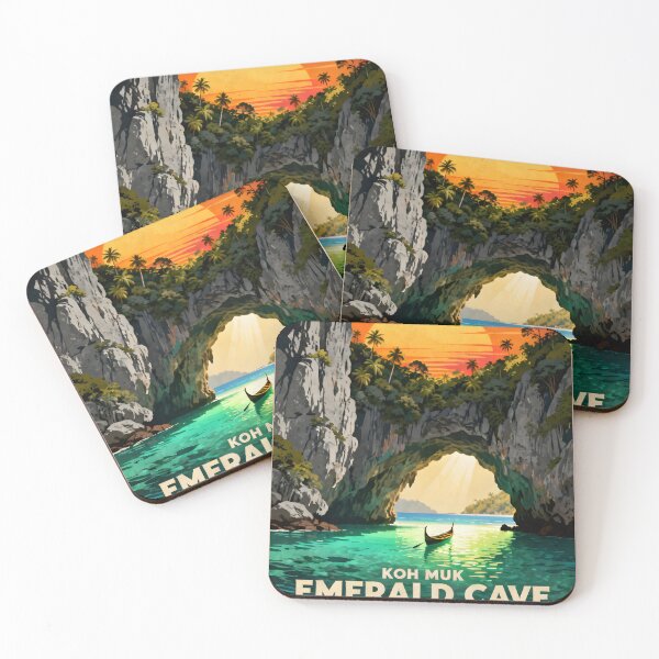 Item preview, Emerald Cave - Thailand Retro Sunset Collection designed and sold by Spirit of Siam.