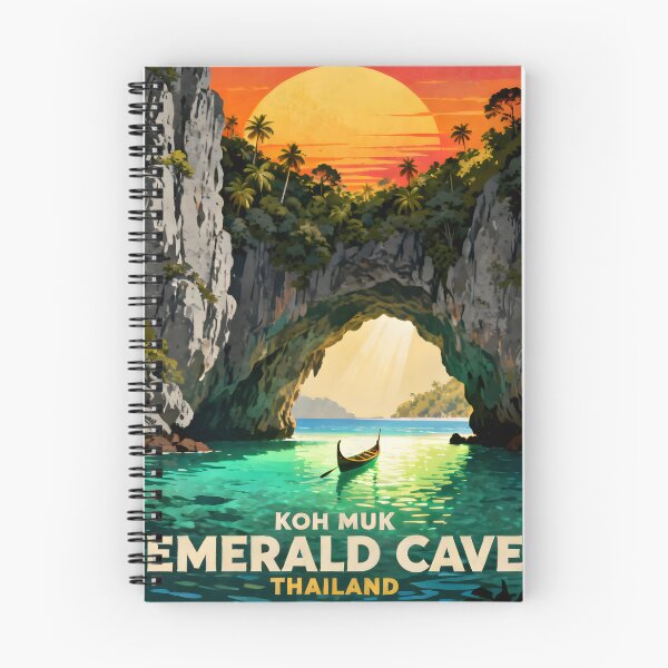 Item preview, Emerald Cave - Thailand Retro Sunset Collection designed and sold by Spirit of Siam.