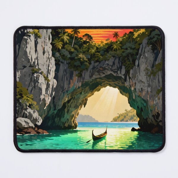 Item preview, Emerald Cave - Thailand Retro Sunset Collection designed and sold by Spirit of Siam.