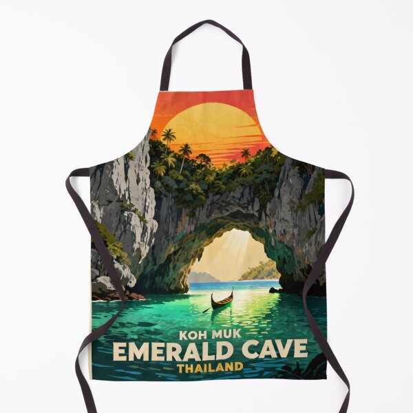 Item preview, Emerald Cave - Thailand Retro Sunset Collection designed and sold by Spirit of Siam.