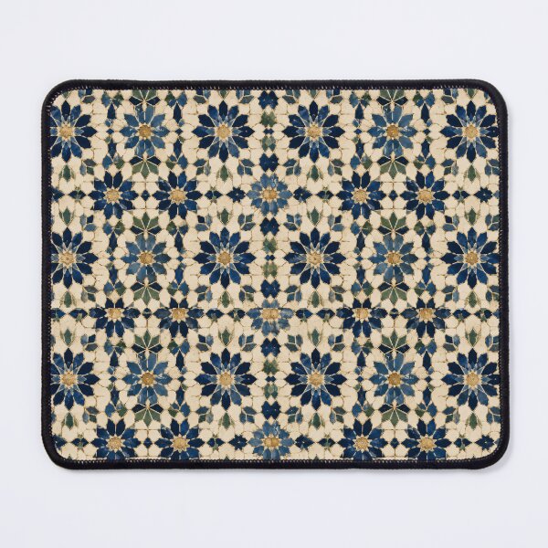 Item preview, Elegant Moroccan Blue Geometric Tile Pattern designed and sold by PatternFranzy.