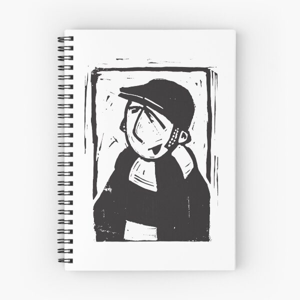 Item preview, Classic Football Fan Illustration | Retro Terrace Supporter | Black & Whjite Scarf - Lino designed and sold by GWARTGB.