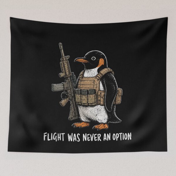 Item preview, Flight Was Never An Option Penguin  designed and sold by IdealDo.