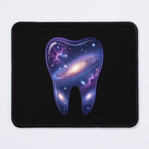 Item preview, Cosmic Galaxy Tooth - Space Nebula Dental Sticker designed and sold by Barkashow.