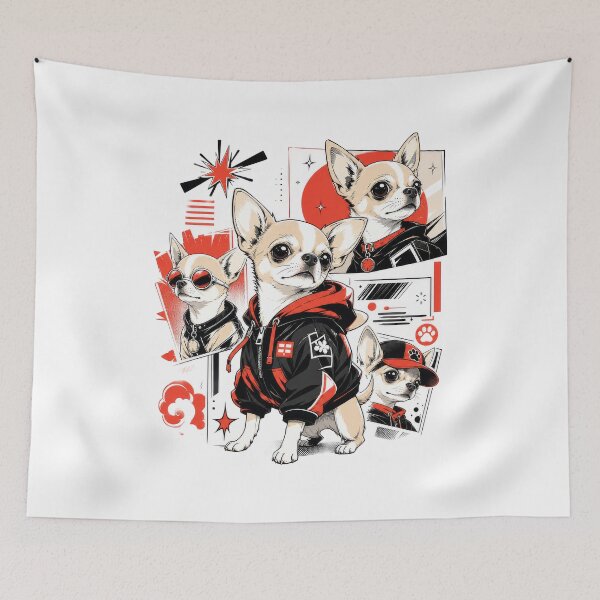 Item preview, Chihuahua Urban Streetwear Dog Lover Graphic designed and sold by AntiqueImages.