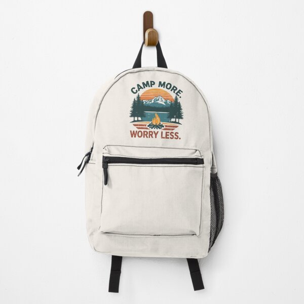 Item preview, Camp More Worry Less Vintage Camping T-Shirt | Retro Mountain Campfire Outdoor Adventure Graphic designed and sold by Digital_products_0111.