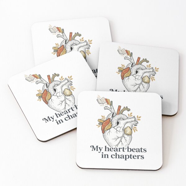 Item preview, My Heart Beats In Chapters Anatomical Heart Bookworm  designed and sold by Andreza NativeHue Oficial.